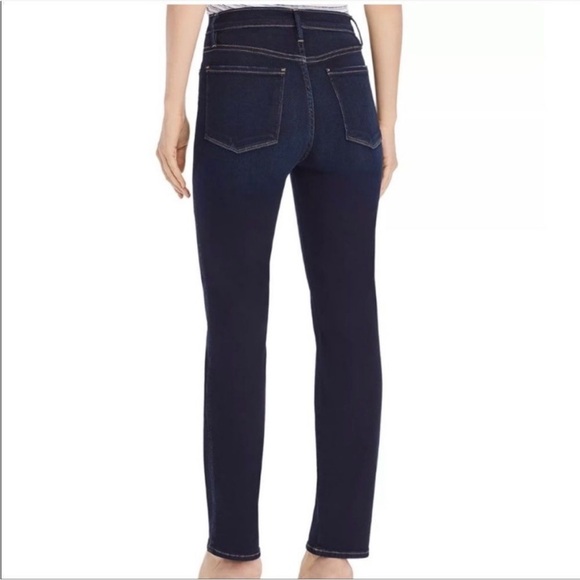 Frame Le Sylvie Slender Straight Jeans Cabana Dark Wash Size 27 - Picture 10 of 16